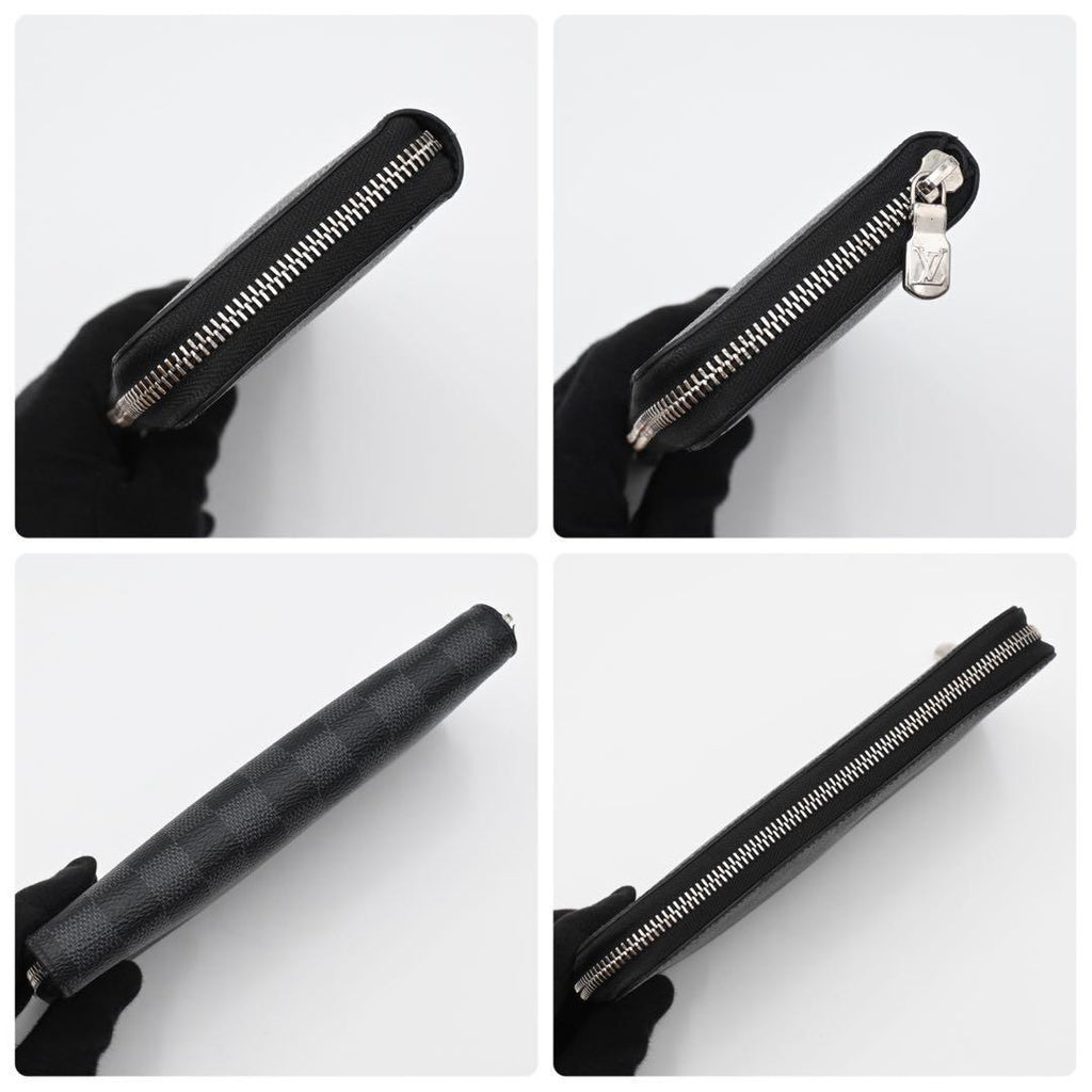 Louis Vuitton Graphite Zippy Wallet Horizontal Black — view 6