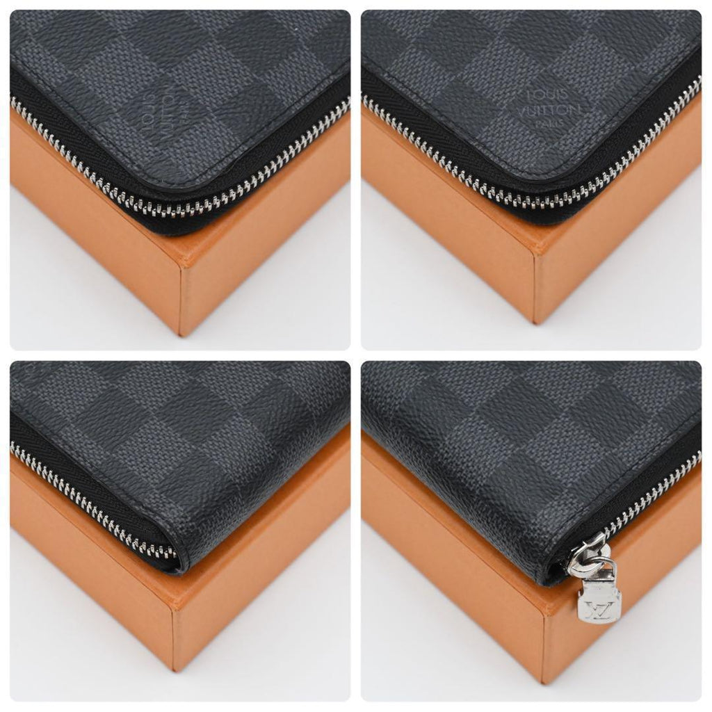 Louis Vuitton Graphite Zippy Wallet Horizontal Black — view 7