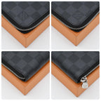 Louis Vuitton Graphite Zippy Wallet Horizontal Black — view 7
