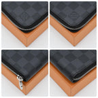 Louis Vuitton Graphite Zippy Wallet Horizontal Black — view 8