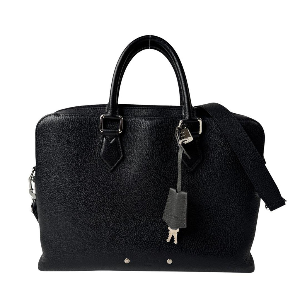 Louis Vuitton Alma End Briefcase PM Taurillon Noir Business — view 2