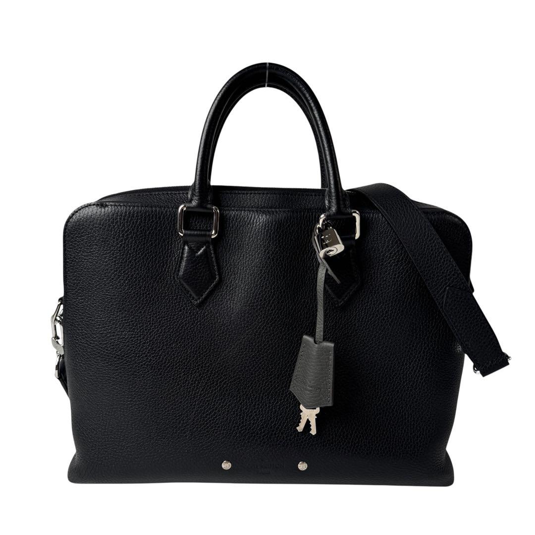 Louis Vuitton Alma End Briefcase PM Taurillon Noir Business — view 2