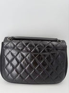 Chanel Leather Wool Felt Quilted Flap Bag — view 2