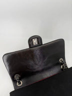 Chanel Leather Wool Felt Quilted Flap Bag — view 4