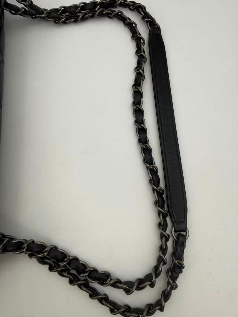 Chanel Leather Wool Felt Quilted Flap Bag — view 7