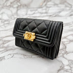 Chanel Quilted Trifold Wallet — view 4