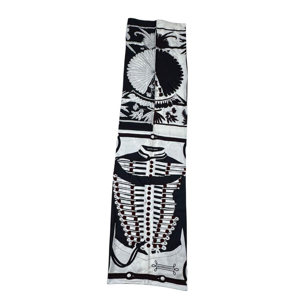 Hermes Brazil & Brandebre Bead Shawl Scarf — view 3