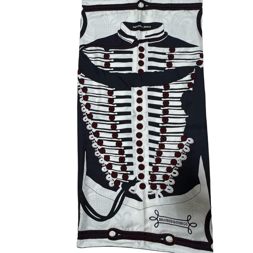 Hermes Brazil & Brandebre Bead Shawl Scarf — view 6
