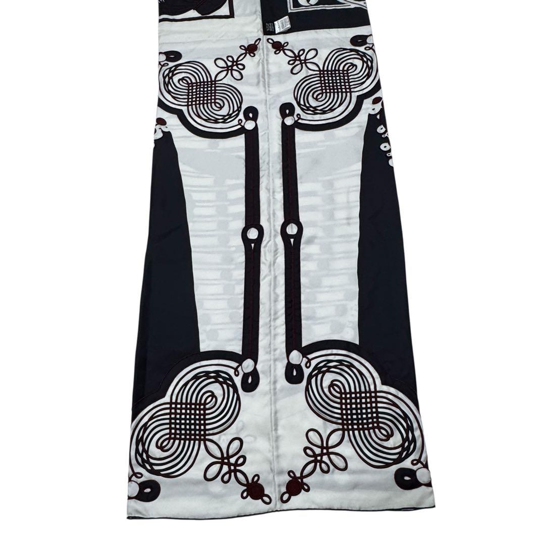 Hermes Brazil & Brandebre Bead Shawl Scarf — view 7