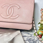 Chanel Chain Wallet Jumbo CC Logo Shoulder — view 5