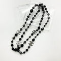 Chanel Necklace CC Logo Pearl Long Black
