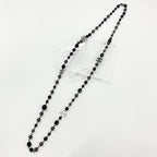 Chanel Necklace CC Logo Pearl Long Black — view 2
