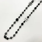 Chanel Necklace CC Logo Pearl Long Black — view 3