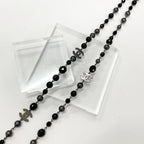 Chanel Necklace CC Logo Pearl Long Black — view 4