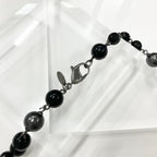 Chanel Necklace CC Logo Pearl Long Black — view 6