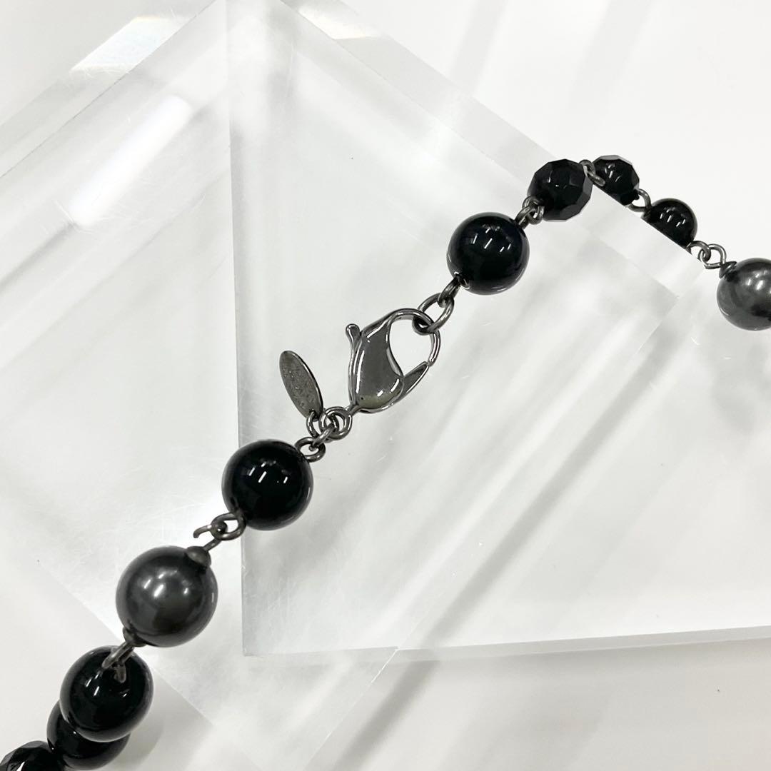 Chanel Necklace CC Logo Pearl Long Black — view 6