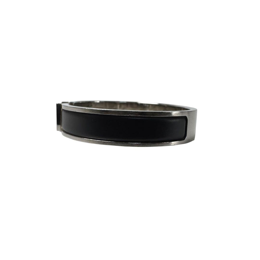 Hermes Click Bracelet Black Silver Large — view 3