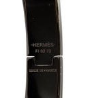 Hermes Click Bracelet Black Silver Large — view 7
