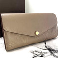 Louis Vuitton Empreinte Portefeuille Sarah Tourterelle Wallet