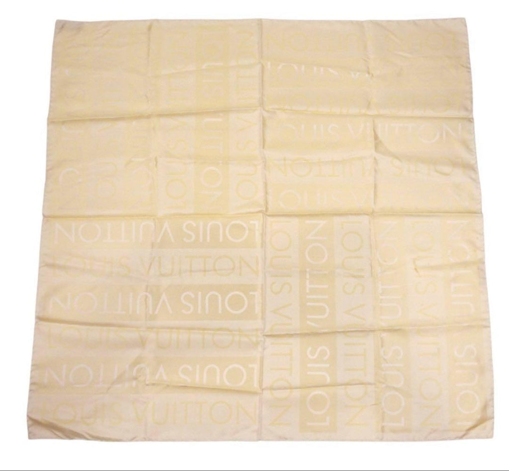 Louis Vuitton Logo Pattern Silk Scarf