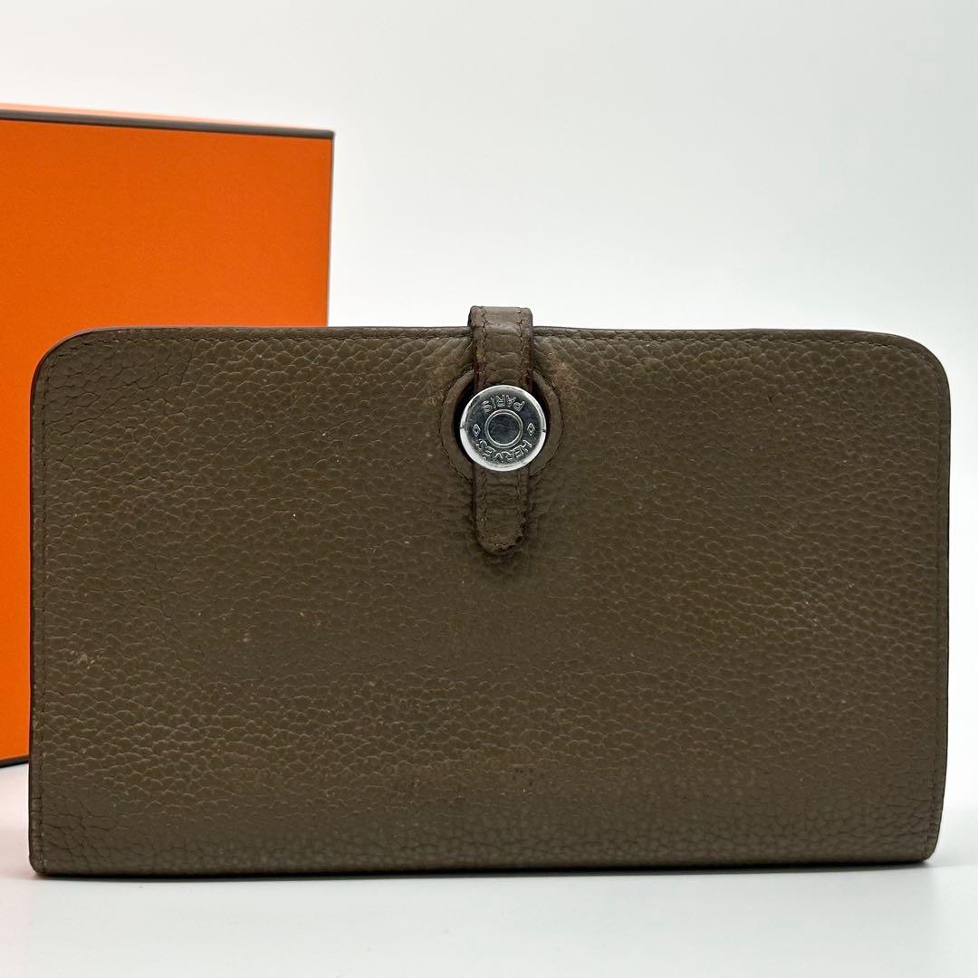 Hermes Dogon GM Togo Bifold Wallet Taurillon Silver — view 2