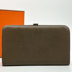 Hermes Dogon GM Togo Bifold Wallet Taurillon Silver — view 3
