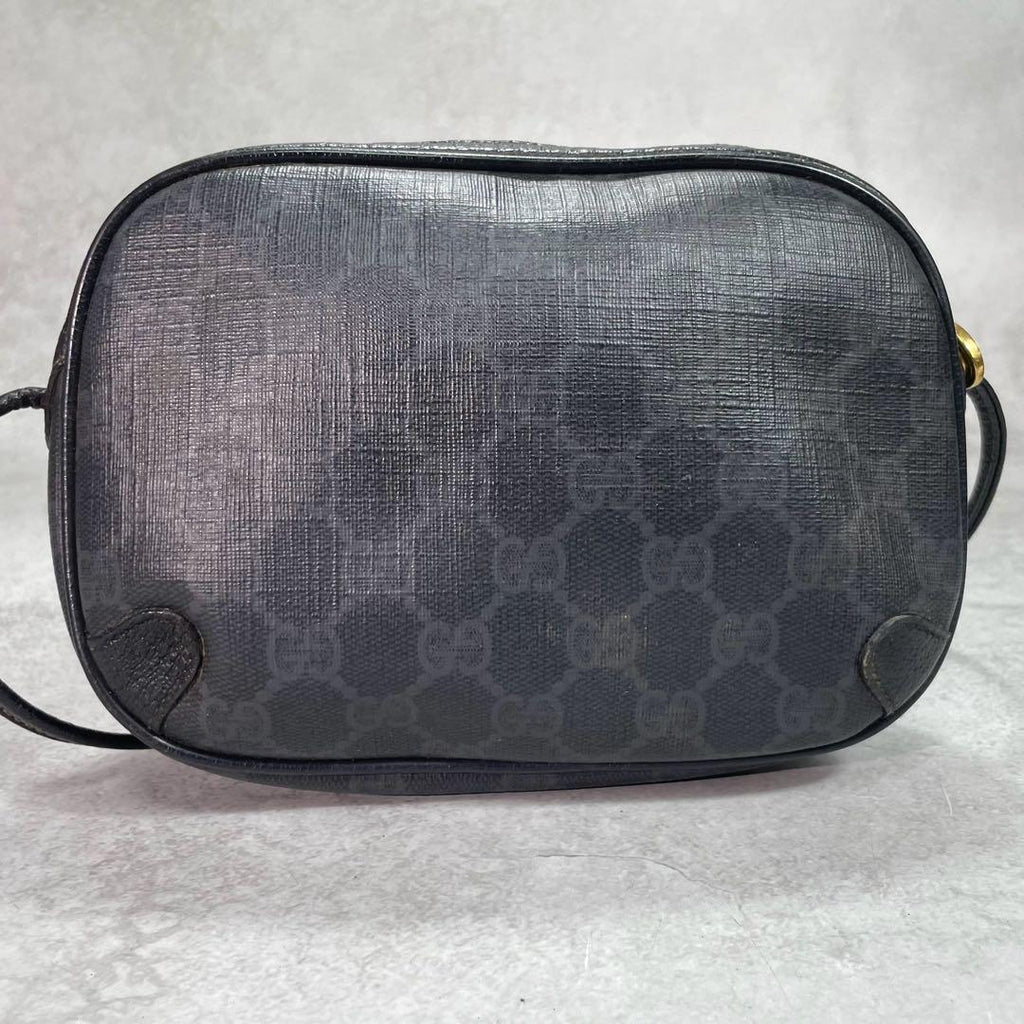 Gucci GG Sherry Line Shoulder Bag Black Leather — view 3