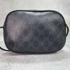 Gucci GG Sherry Line Shoulder Bag Black Leather — view 3