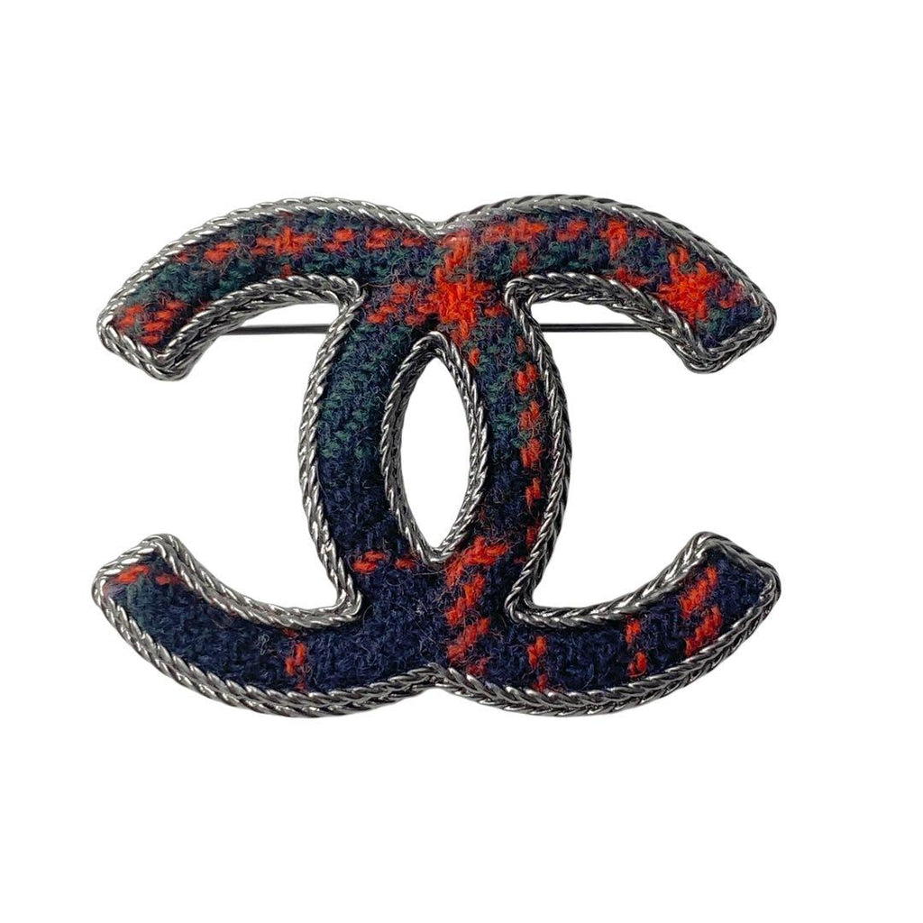 Chanel CC Logo Tweet Brooch — view 2