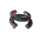 Chanel CC Logo Tweet Brooch — view 4