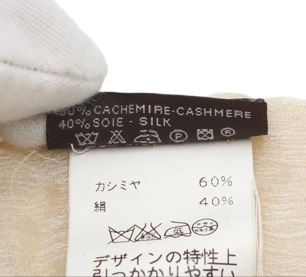 Hermes Cashmere Silk Shawl Scarf — view 5