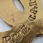 Chanel Brooch Gold CC Logo Vintage — view 6