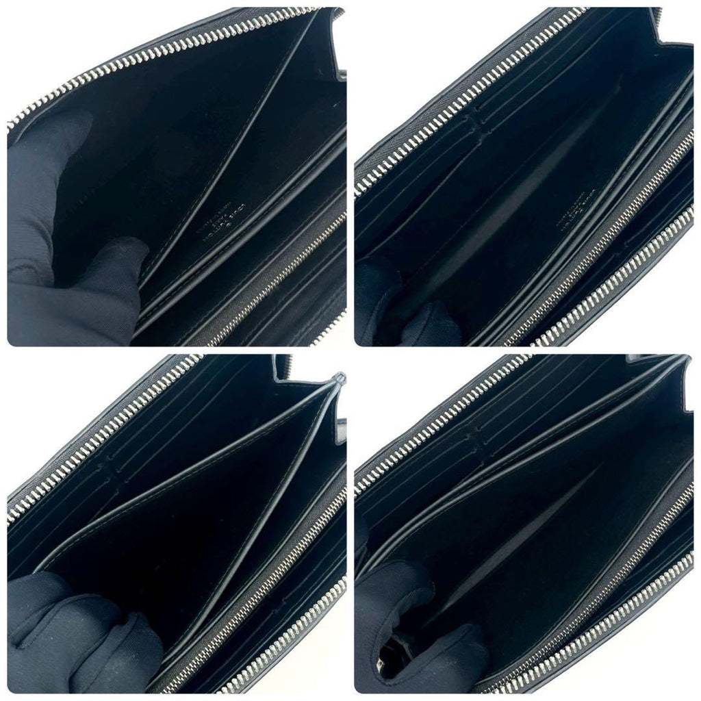 Louis Vuitton Zippy Wallet Mahina Noir Black Leather