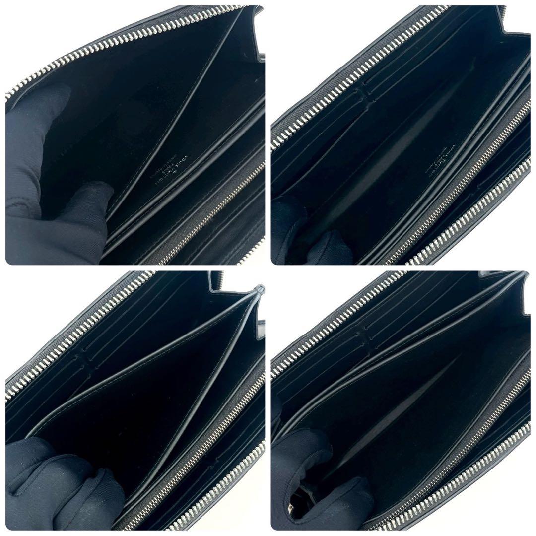 Louis Vuitton Zippy Wallet Mahina Noir Black Leather