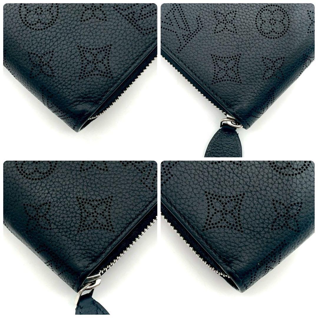 Louis Vuitton Zippy Wallet Mahina Noir Black Leather