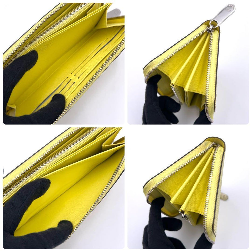 Louis Vuitton Epi Wallet Zippy Yellow Leather — view 6