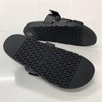 Hermes Chypre Leather Velcro Strap Flat Sandals — view 6