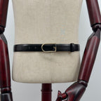 Gucci Vintage Belt Gold and Black Leather — view 3