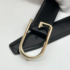 Gucci Vintage Belt Gold and Black Leather — view 4