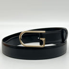 Gucci Vintage Belt Gold and Black Leather — view 9