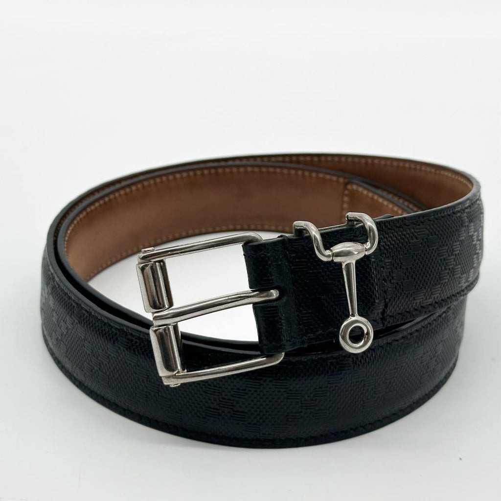 Gucci Horsebit Silver Classic Belt Diamante — view 3