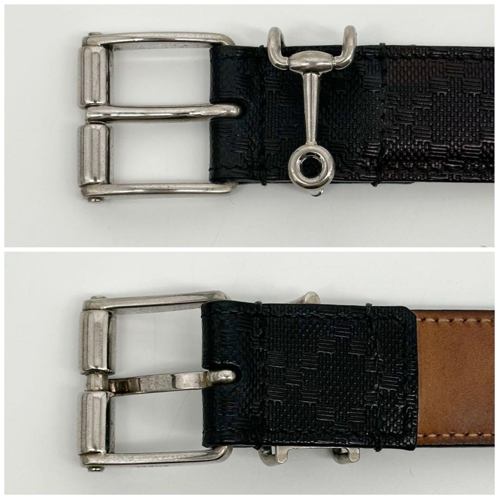 Gucci Horsebit Silver Classic Belt Diamante — view 6