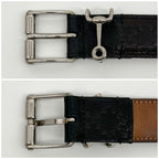 Gucci Horsebit Silver Classic Belt Diamante — view 6