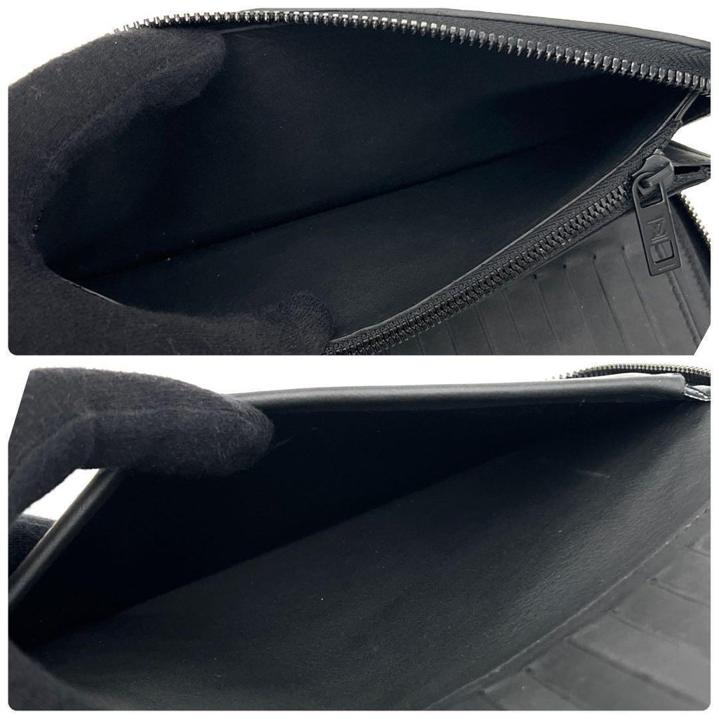 Louis Vuitton Aerogram Wallet Zippy Vertical Black — view 5