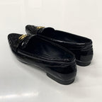 Chanel CC Logo Patent Loafers Black — view 4
