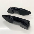 Chanel CC Logo Patent Loafers Black — view 6