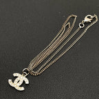 Chanel CC Logo Rhinestone Necklace Icon Coco — view 5