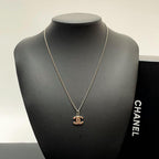 Chanel CC Logo Rhinestone Necklace Icon Coco — view 7
