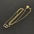 Dior Clair D Lune CD Logo Necklace Rhinestone — view 5