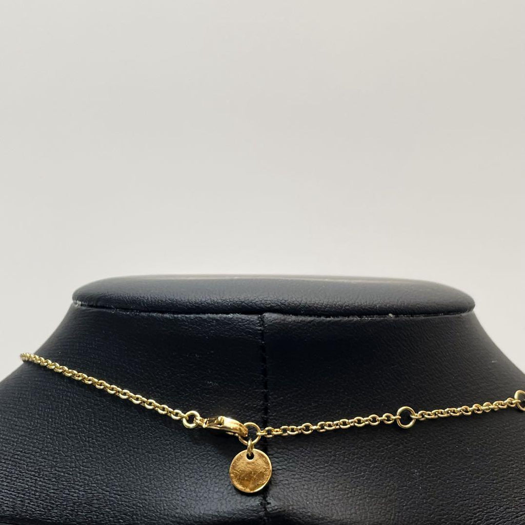 Dior Clair D Lune CD Logo Necklace Rhinestone — view 8